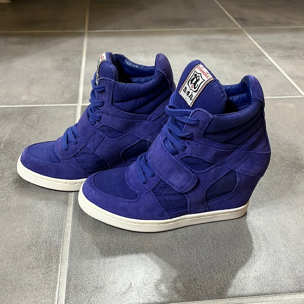 Ash Purple Bowie Wedge Sneakers